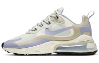 Nike Air Max 270 Винтаж Сетчатая Ткань Низкий Верх Амортизирующая Обувь для Бега Повседневная Женская Бежево-Синяя