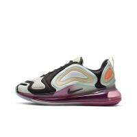 Nike Air Max 720 Винтаж Кожа Низкие Кроссовки для Бега Женские Фиолетово-Зеленый Пэчворк Спортивный