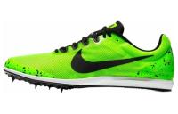 Nike Zoom Rival D 10 Удобные с амортизацией износостойкие низкие беговые кроссовки унисекс черные и зеленые