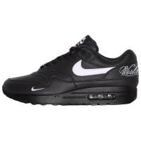 Supreme X Nike Air Max 1 Кожа Устойчивая к истиранию Низкий Топ Воздушная Подушка Повседневные Беговые Кроссовки Унисекс