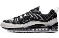 Nike Air Max 98 Low Топ Амортизирующие Повседневные Беговые Кроссовки Унисекс Черный Белый
