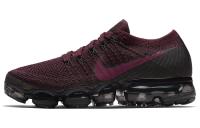 Nike VaporMax Flyknit Амортизация Баланс Низкий Топ Воздушная Подушка Марафон Беговые кроссовки Женские Темно-красный