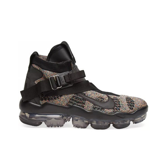 Nike Air Vapormax High Топ Air Cushion Марафон Беговые кроссовки Унисекс Черный