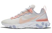 Nike React Element 55 Ткань Амортизация Низкий Топ Повседневные Беговые Кроссовки Женские Вишневый Цветок Розовый