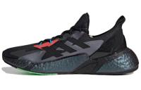 Adidas X9000l4 Круглый носок Сетчатая ткань Низкие кроссовки для бега Унисекс Черный Красный Зеленый
