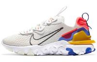 Nike React Vision Ткань Амортизация Противоскользящие Низкие Повседневные Беговые Кроссовки Женские Белые Синие Розовые