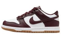 Nike Dunk Low 'Кофейно-коричневый' Устойчивый к истиранию Низкий Верх Детские Скейтбординги Умбра Белый