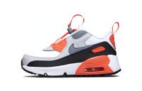 Nike Air Max 90 Toggle MID Детская обувь Серый Белый Оранжевый для малышей и детей дошкольного возраста