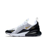 Nike Air Max 270 Ткань Амортизация Баланс Низкий Верх Беговые кроссовки Мужские Черный Белый Золото