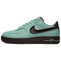 Nike Air Force 1 Устойчивые к истиранию низкие кроссовки для скейтбординга женские зеленые