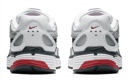Nike P 6000 Устойчивые к истиранию Низкие повседневные городские кроссовки для бега Женские Белые Красные