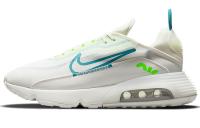 Nike Air Max 2090 Винтаж Ткань Низкие Кроссовки для Бега Мужские Белые Синие Зеленые