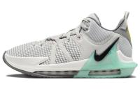 Nike Lebron 7 Low Топ Баскетбольные кроссовки Унисекс Серый Зеленый