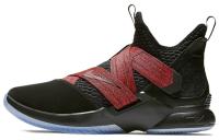 Nike Zoom Soldier 12 Круглый носок Нескользящий Легкий MID Баскетбольные кроссовки для игры Мужской Черный Красный