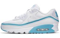 UNDEFEATED X Nike Air Max 90 Low Топ Воздушная Подушка Повседневные Беговые Кроссовки Унисекс Белый Синий