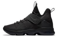 Nike Lebron 14 LMTD EP Non Slip Легкий MID Топ Баскетбольные кроссовки для игры Мужской Чисто черный