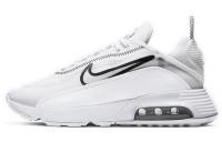 Nike Air Max 2090 Винтаж Устойчивые к истиранию Низкие Кроссовки с воздушной подушкой для бега Женские Белые Черные