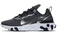 Nike React Element 55 Low Кроссовки для бега Унисекс Серый Серебряный