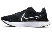 Nike React Infinity Run Flyknit 3 Low Топ Беговые кроссовки Женские Черный Белый