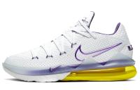 Nike Lebron 17 Low 'Лейкерс Дом' Джеймс 17 Лейкерс Воздушная Подушка Амортизация Противоскользящие Устойчивые к Износу