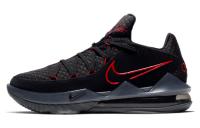 Nike Lebron 17 Low EP Low Топ Баскетбольные кроссовки для игры Мужской Черный Красный Азиатская версия