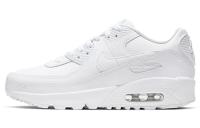 Nike Air Max 90 Кожа Покрытие Поддержка Легкий Низкий Топ Повседневные Беговые Кроссовки Женские Белые