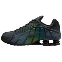 Nike Shox R4 Дышащие Беговые Кроссовки Мужские Черные Зеленые