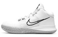 Nike Flytrap 4 EP Комфортные Круглые Палцы MID Баскетбольные Кроссовки Унисекс Белый Черный Азиатская Версия