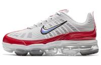 Nike Vapormax 360 Ткань Низкий Верх Амортизирующие Повседневные Беговые Кроссовки Унисекс Серый Красный