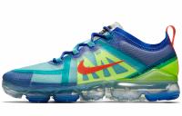 Nike VaporMax 2019 Low Топ Марафон Беговые кроссовки Мужской Синий Зеленый