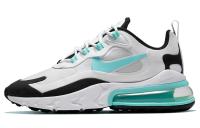 Nike Air MAX 270 Винтаж Амортизация Износостойкие Низкие Кроссовки Air Max React для Бега Женские Белые Синие Черные