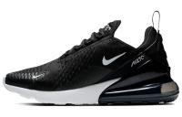 Nike Air Max 270 Износостойкий Дышащий Низкий Топ Воздушная Подушка Повседневные Беговые Кроссовки Женские Черный Белый