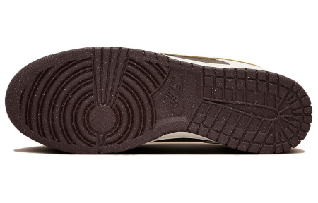 Nike Dunk Low Top Скейтборд Кроссовки Унисекс Коричневый Белый