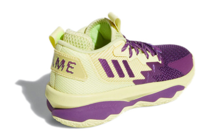 Adidas D lillard 8 Противоскользящие Устойчивые к истиранию Низкие Баскетбольные кроссовки для игры Фиолетовые