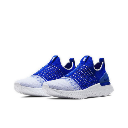 Nike React Phantom Run Flyknit 2 Амортизаторы Shock Absorbers Противоскользящие Низкие Беговые кроссовки Мужские Синие Белые