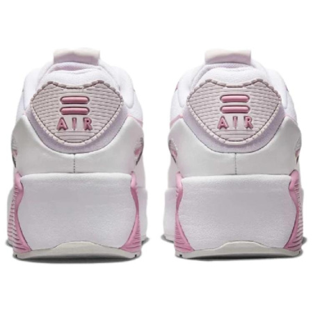 Nike Air Max 90 Low Топ Повседневные Беговые Кроссовки Женские Серый Красный