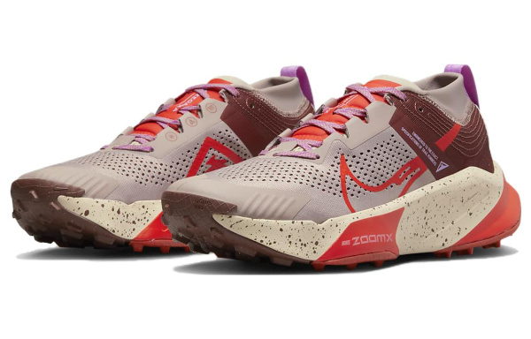 Nike ZoomX Zegama Trail Low Top Trail Беговые кроссовки Мужские Тауповые