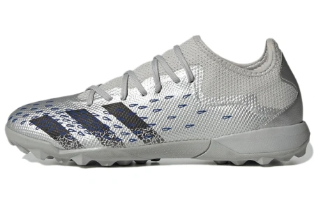 Adidas Predator Freak .3 TF Шипы Твердый грунт Искусственный шипы Баланс Футбольные бутсы Мужские Серебристо-серый