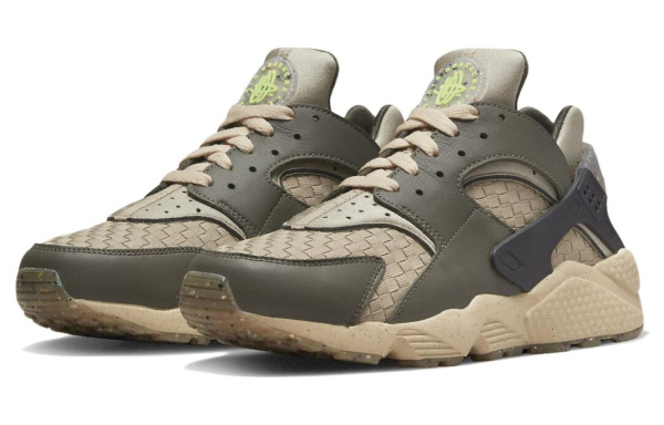 Nike Air Huarache Low Топ Повседневные Городские Кроссовки для Коммутирования и Беговые Кроссовки Мужские Серый Кофейный