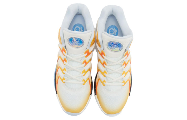 Nike KD 17 Low Топ Баскетбольные кроссовки Мужской Оранжевый Белый Черный Азиатская версия