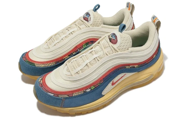 Nike Air Max 97 противоскользящие устойчивые к истиранию дышащие низкие повседневные беговые кроссовки для мужчин