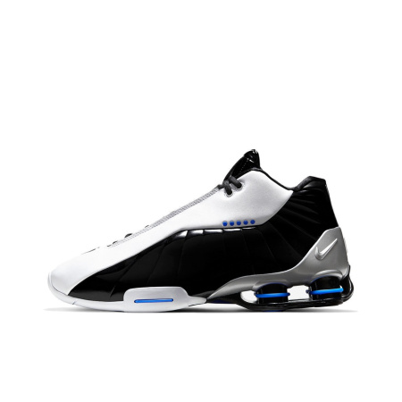 Nike Shox BB4 Series Нескользящие Легкие MID Баскетбольные Кроссовки Унисекс Черный Белый Синий