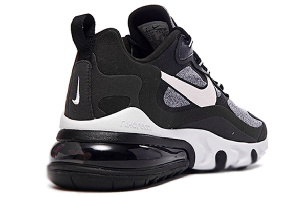 Nike Air Max 270 React Low Беговые кроссовки Мужские Черные Серые