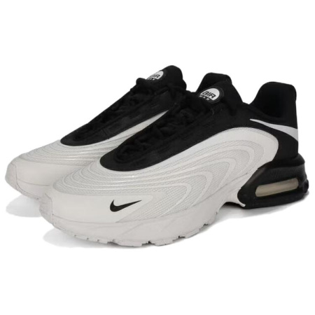 Nike Air Max Пламя Амортизация Дышащий Покрытие Беговые кроссовки Мужской Светло-серый Черный
