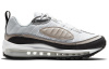 Nike Air Max 98 Low Топ Air Cushion Беговые кроссовки Женские Коричневый Белый