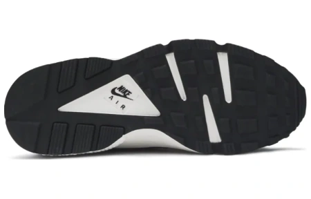 Nike Air Huarache Run Кожа Нескользящие Легкие Низкие Беговые Кроссовки Женские Черные