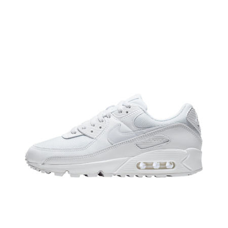 Nike Air Max 90 Износостойкие Дышащие Низкие Повседневные Беговые Кроссовки Женские Белые