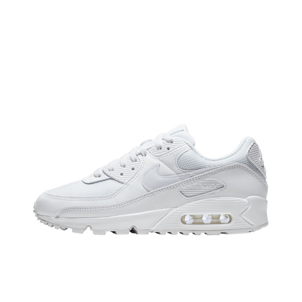 Nike Air Max 90 Износостойкие Дышащие Низкие Повседневные Беговые Кроссовки Женские Белые