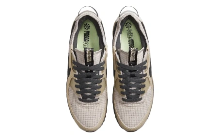 Nike Air Max 90 Low Топ Амортизирующие Повседневные Беговые Кроссовки Унисекс Хаки Перерабатываемый Материал