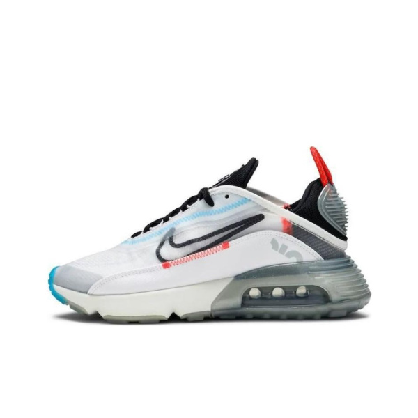 Nike Air Max 2090 Амортизация Устойчивость к истиранию Дышащие Низкие Кроссовки для бега Женские Синие Белые